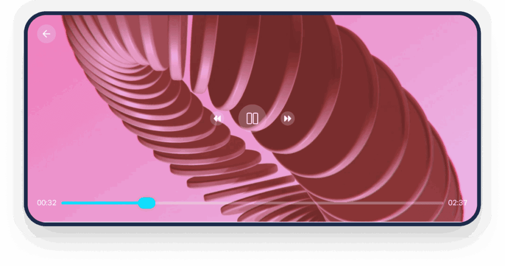 Landscape phone with spiral background